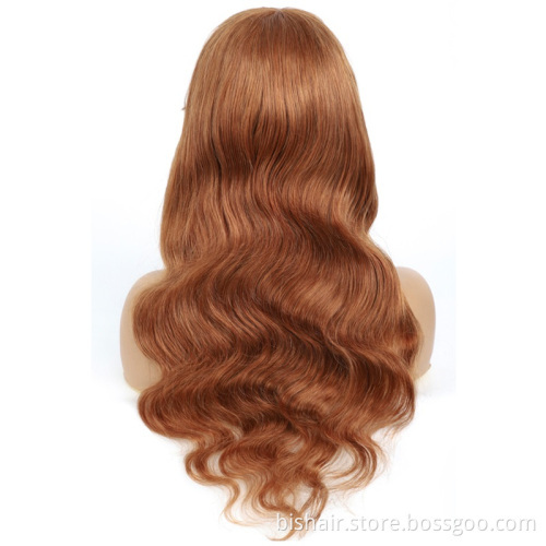 Wholesale Body Wave Wigs With Bangs Long Inch Fringe Wig Colored Cheap Brazilian Human Remy Hair Machine Made Wig For Women